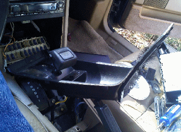 Center console panel removal