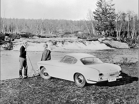 1960 Volvo P1800 Prototype With nonstandard hub caps and rear wing antenna
