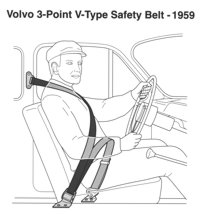 Volvo Three Point Safety Belt