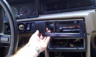 Heater trim removal-pull from center of car