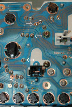 Alternator exciter circuit repair on flex panel.