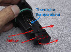 Volvo 960 90 Series MAF Cleaning wiring diagram for mass air flow sensor 