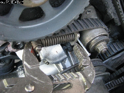 Using Pliers to Squeeze the Tensioner