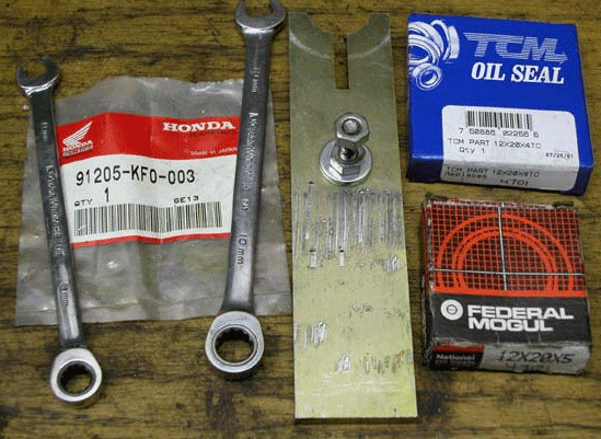 Tools and Parts for Seal Replacement