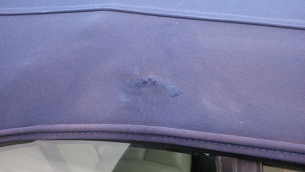 Volvo C70 Roof Damage