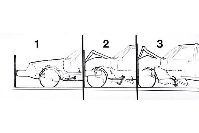 The VESC incorporated crumple zones, rollover protection et