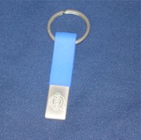Stainless Steel and Rubber Key Fob