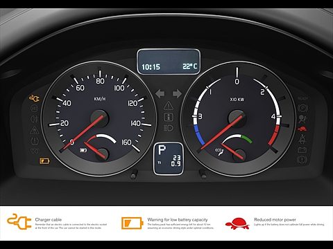 Volvo C30 BEV (Battery Electric Vehicle) Instrumentation