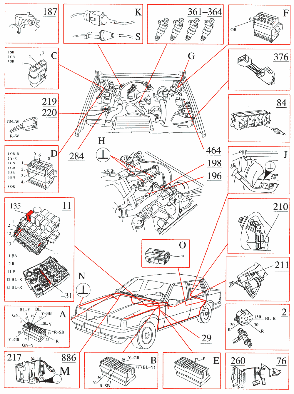 Volvo 740 1989 - Bosch LH-Jetronic 2.2 Fuel Injection. B230FT 90 club car wiring diagram 